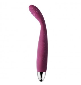 USA SVAKOM - CICI Flexible Ribbed Desgin Slim G-spot Virator (Chargeable - Violet)